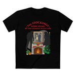 The Stockings Were Hung By The Chimney With Care - Men’s T-Shirt