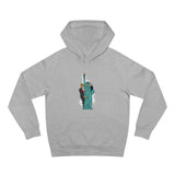 Trump Biden Statue Of Liberty - Menage A Trois - Hoodie