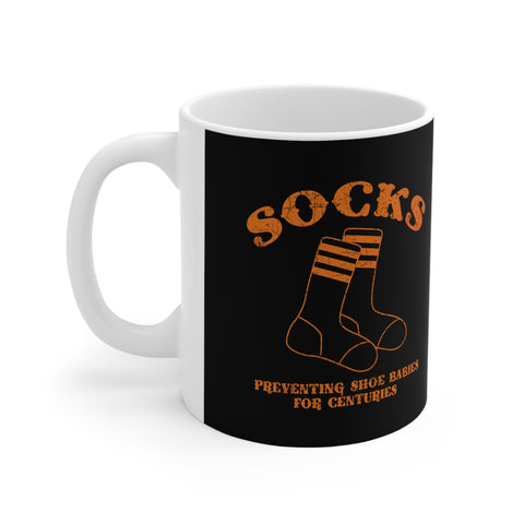 Socks - Preventing Shoe Babies For Centuries - Mug
