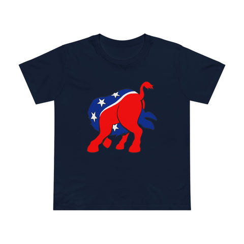 Democratic Donkey (Head Up Its Ass) - Women’s T-Shirt