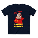 Greetings From Santa's Workshop (China) - Men’s T-Shirt