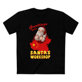 Greetings From Santa's Workshop (China) - Men’s T-Shirt