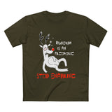 Rudolph Is An Alcoholic - Stop Enabling - Men’s T-Shirt