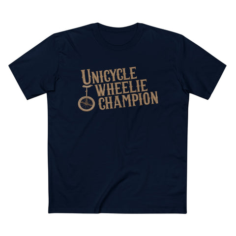 Unicycle Wheelie Champion - Men’s T-Shirt