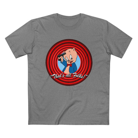 That's All Folks (Porky Pig) - Men’s T-Shirt