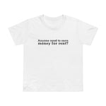 Anyone Need To Earn Money For Rent? - Women’s T-Shirt