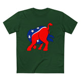 Democratic Donkey (Head Up Its Ass) - Men’s T-Shirt