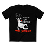 Rudolph Is An Alcoholic - Stop Enabling - Men’s T-Shirt